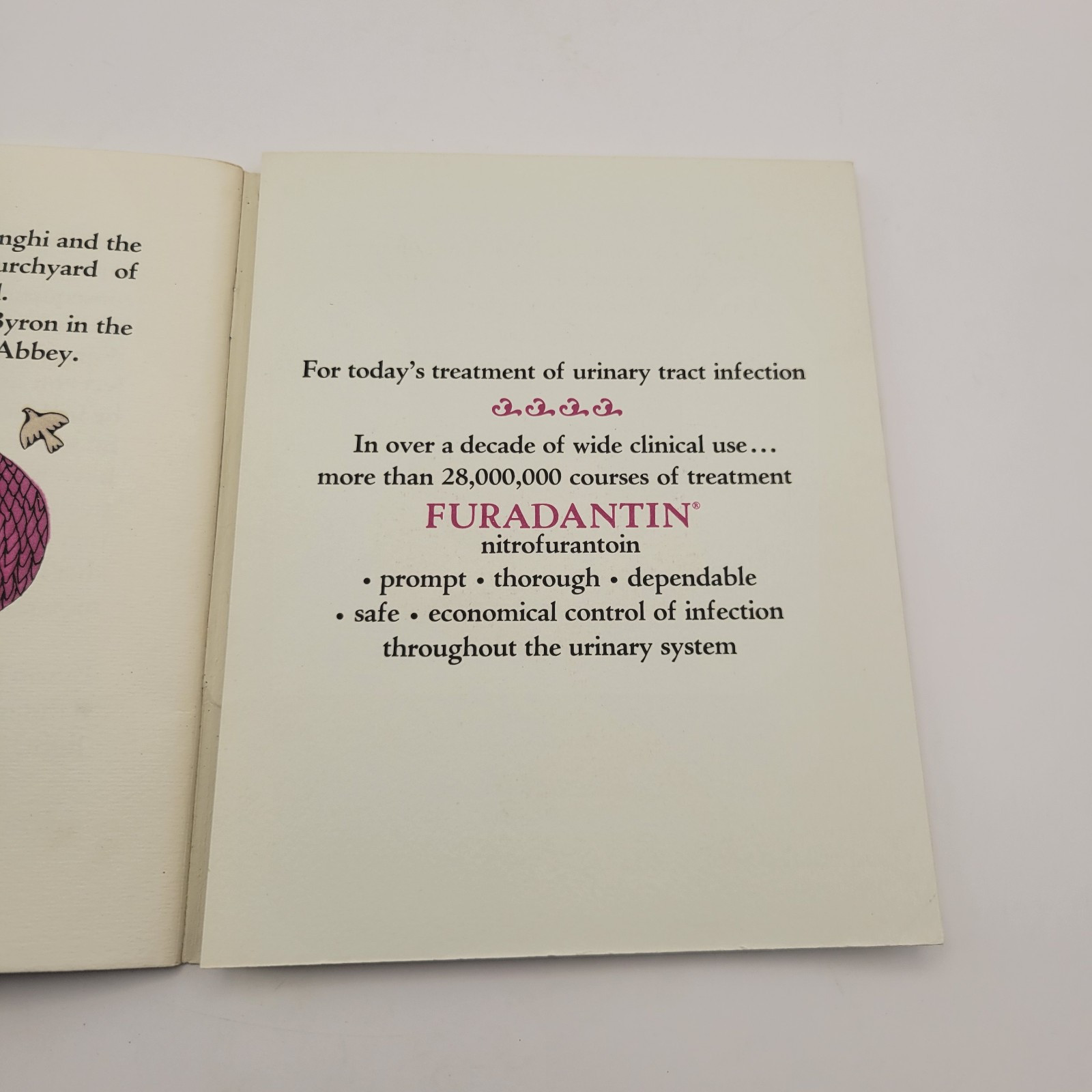 1965 A Medical History Of Lord Byron Pharmaceutical Ad Book