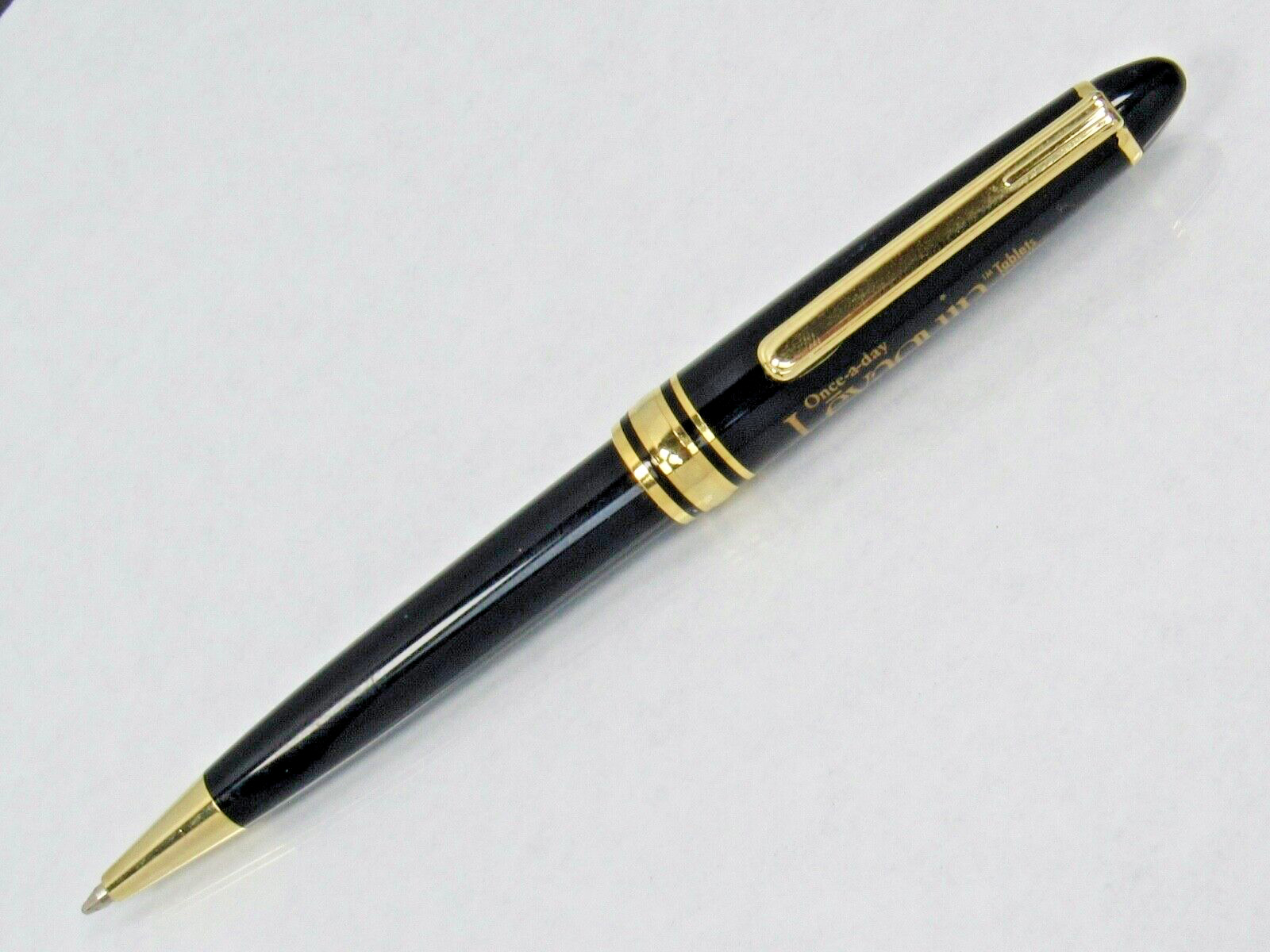 Rare Black & Gold Levaquin Twist PEN Drug Rep Pharmaceutical Promo Advertising