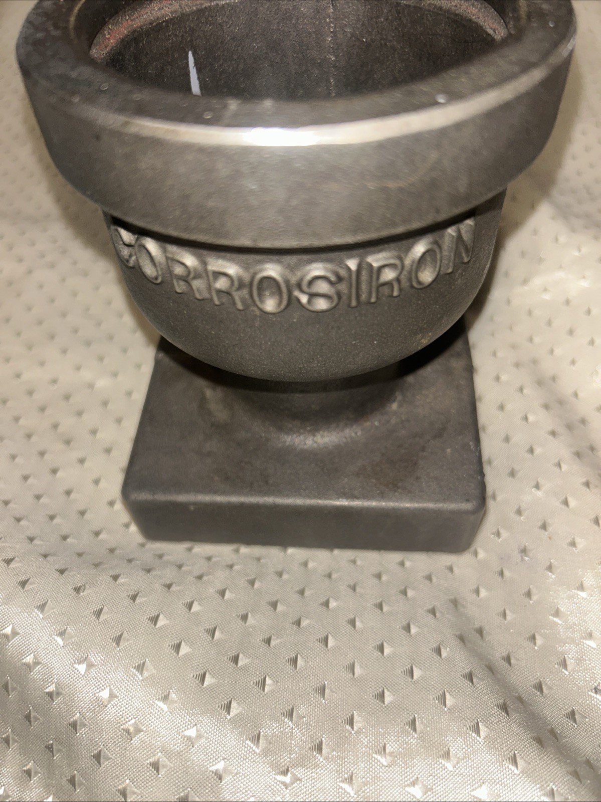 Vtg Cast Iron Pencil Holder I Think Idk