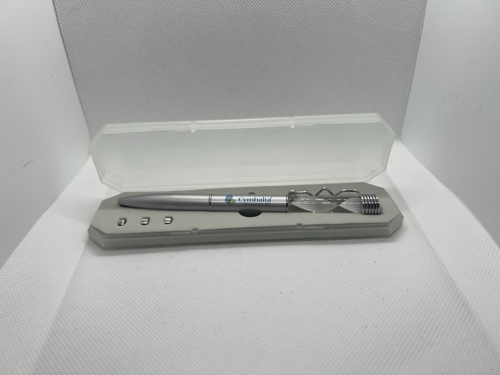 Cymbalta Drug Rep Promotional LED Light Pen – Blue/Green Fiber Optic – with Case