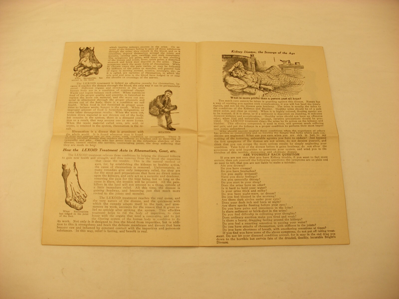 Vtg Medical & Pharmacy Quack Cure – Lexoid Co. Clevland OH