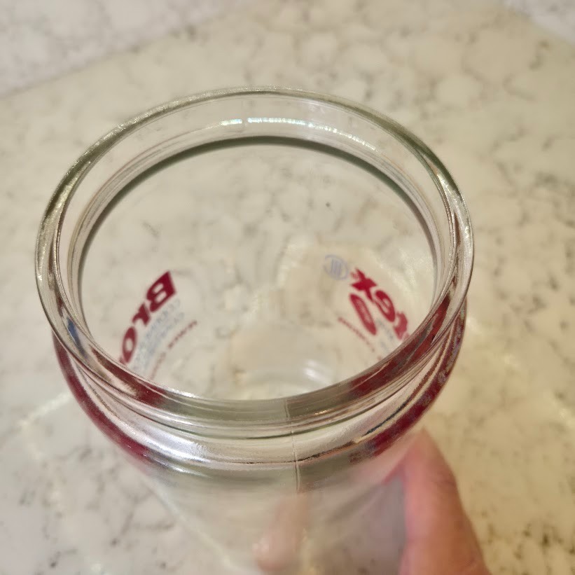 Pharmaceutical Advertising Glass Apothecary Jar Drug Rep Brontex Codeine Sched 3