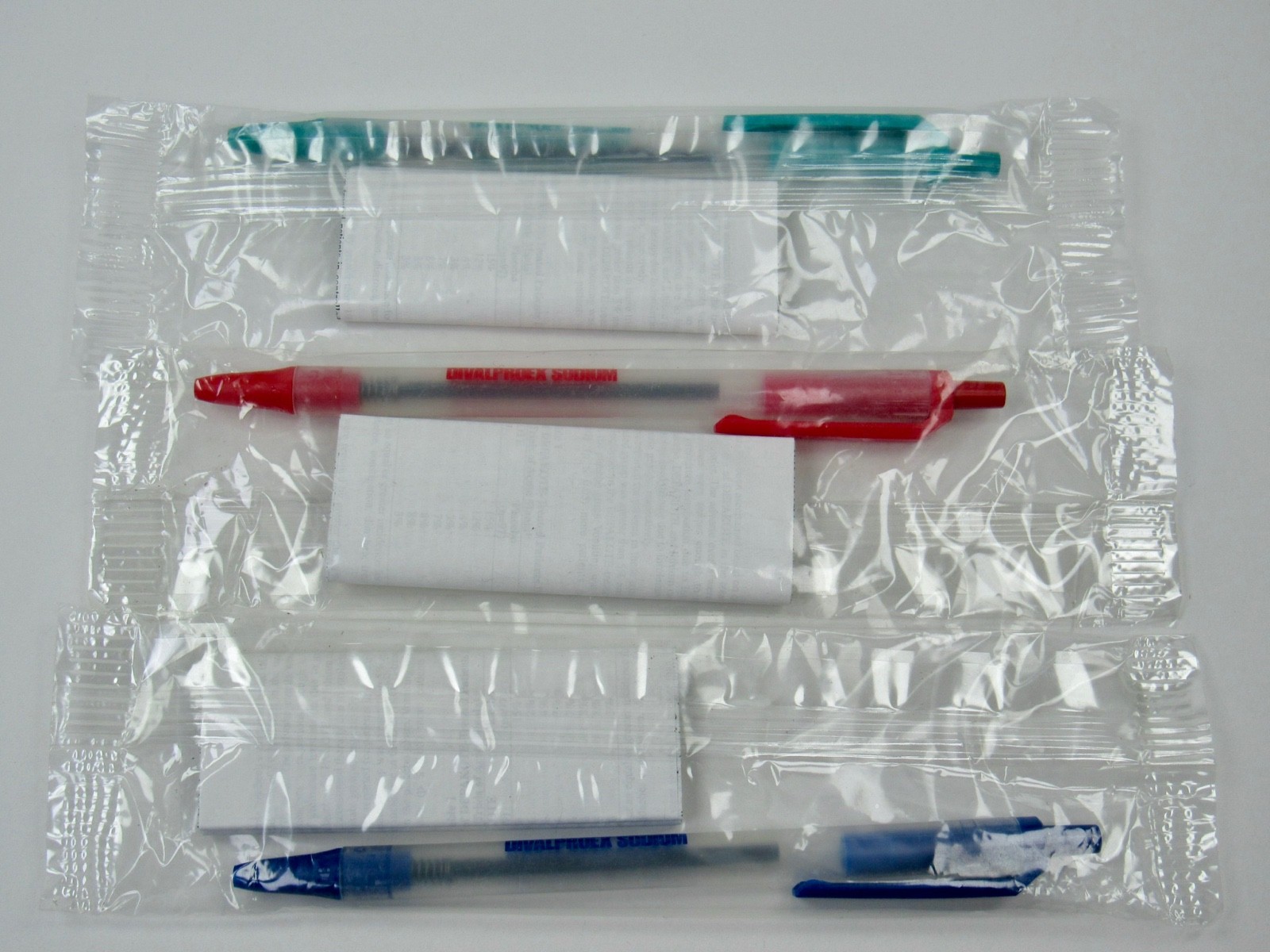 Depakote Lot 3 Sealed BIC PENS w/Info Drug Rep Pharmaceutical Promo Advertising