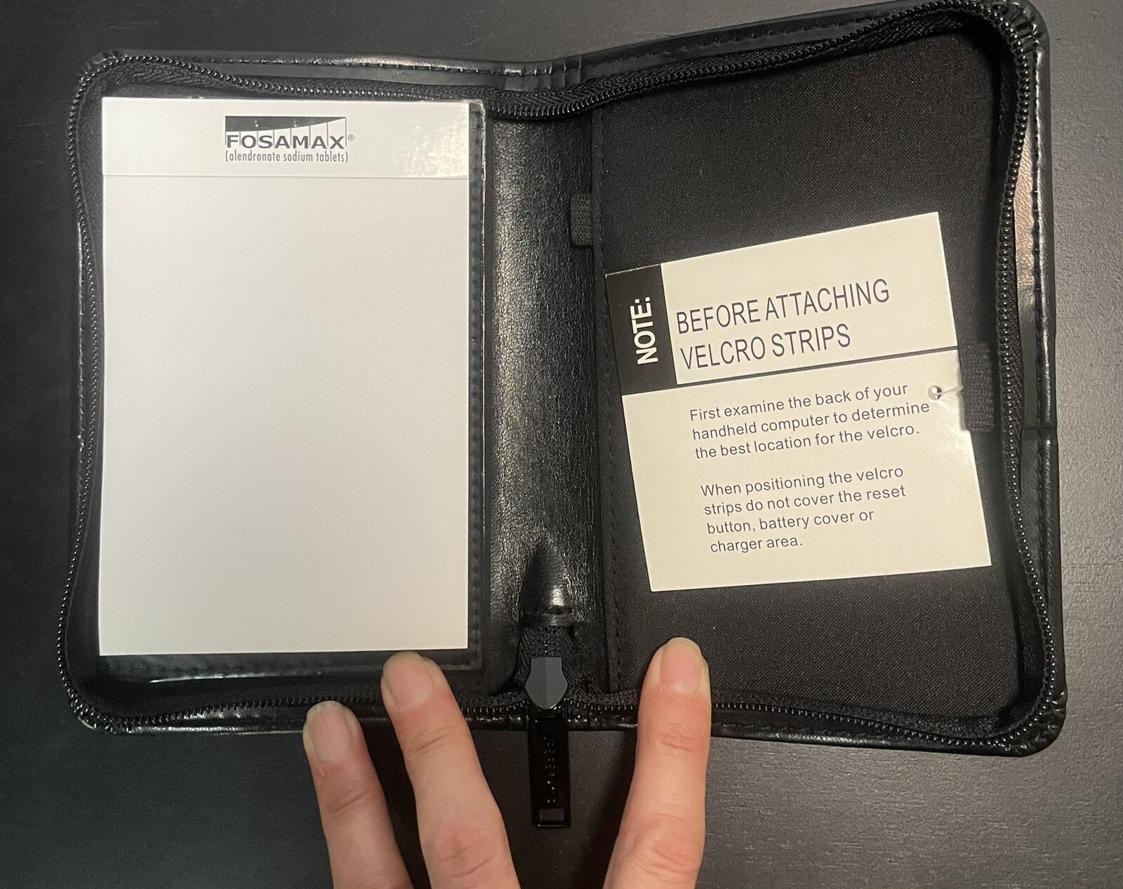 New Pharmaceutical Collectible Zip Around Memo Pad Fosamax