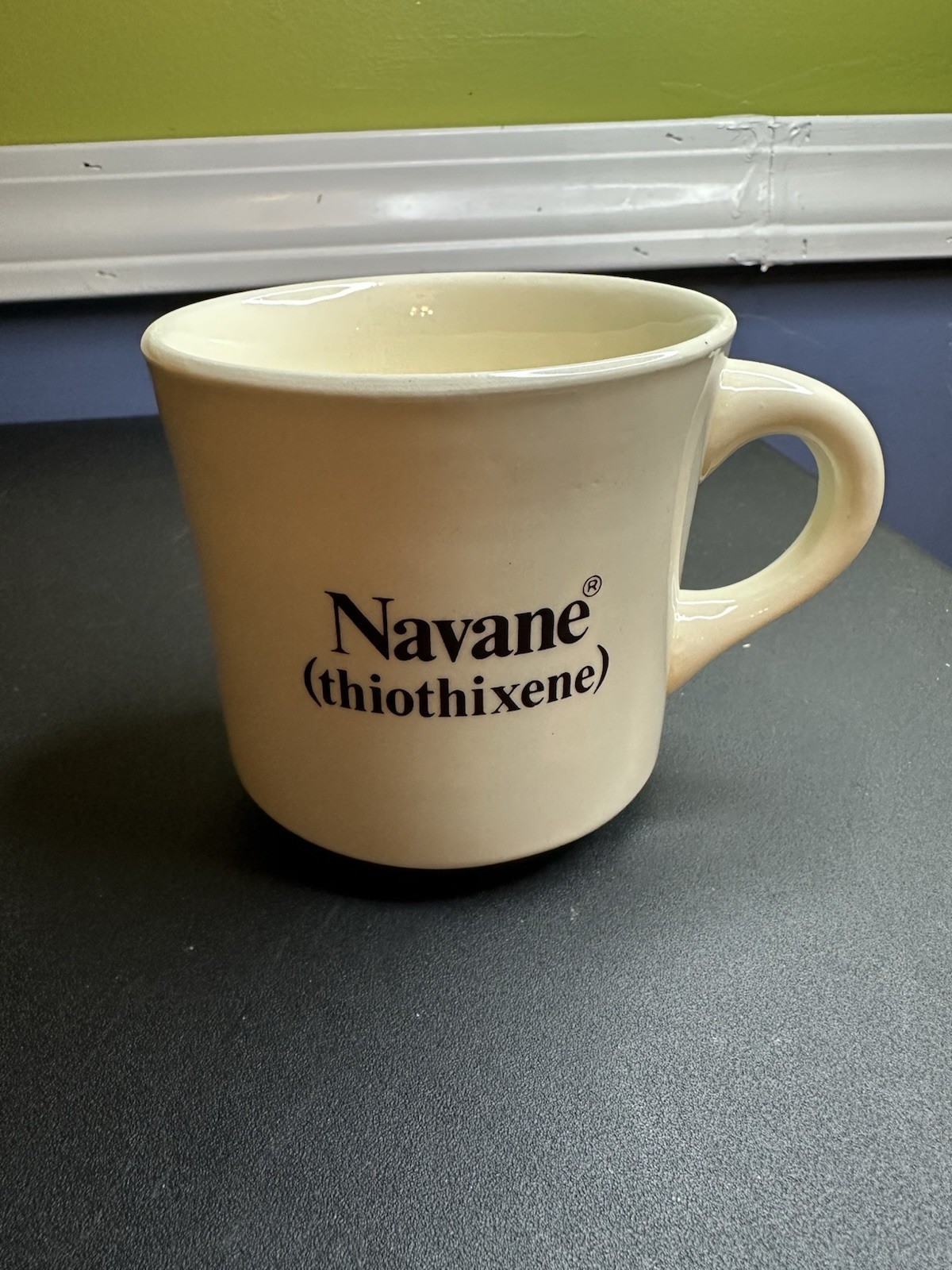 Vtg Navane Thiothixene Medication Pharmaceutical Rep Coffee Mug USA Ceramic