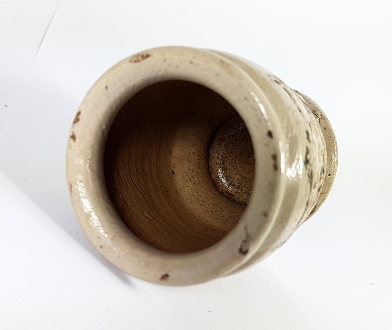 5 Rare Pharmacy Vessels / Cups, Ceramic, Southern Germany, About 1850 AL479