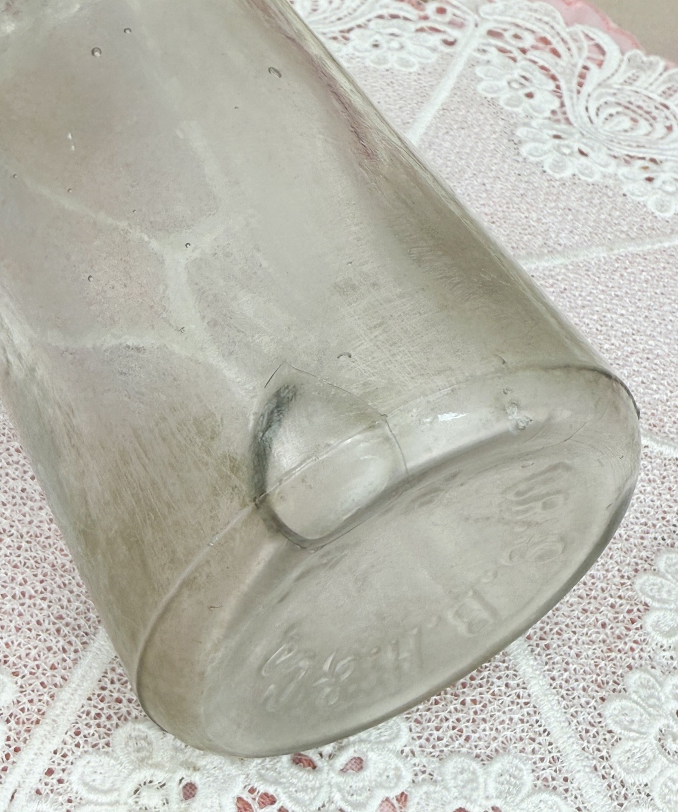 Antique 9-1/2” Dr. S.B.H. & CO Medicine CLEAR Glass Bottle-EMPTY *PLEASE READ*