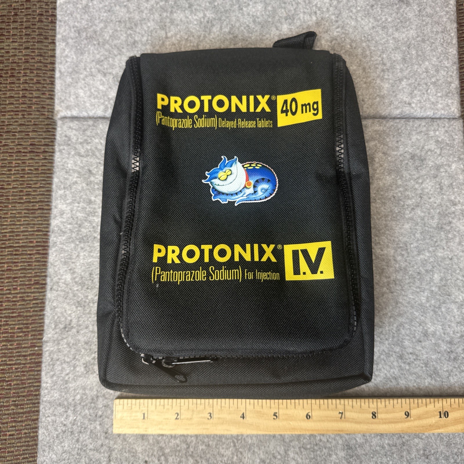 Protonix Pharmacy Drug Rep Small Travel Bag Luggage Multi Compartment Toiletry
