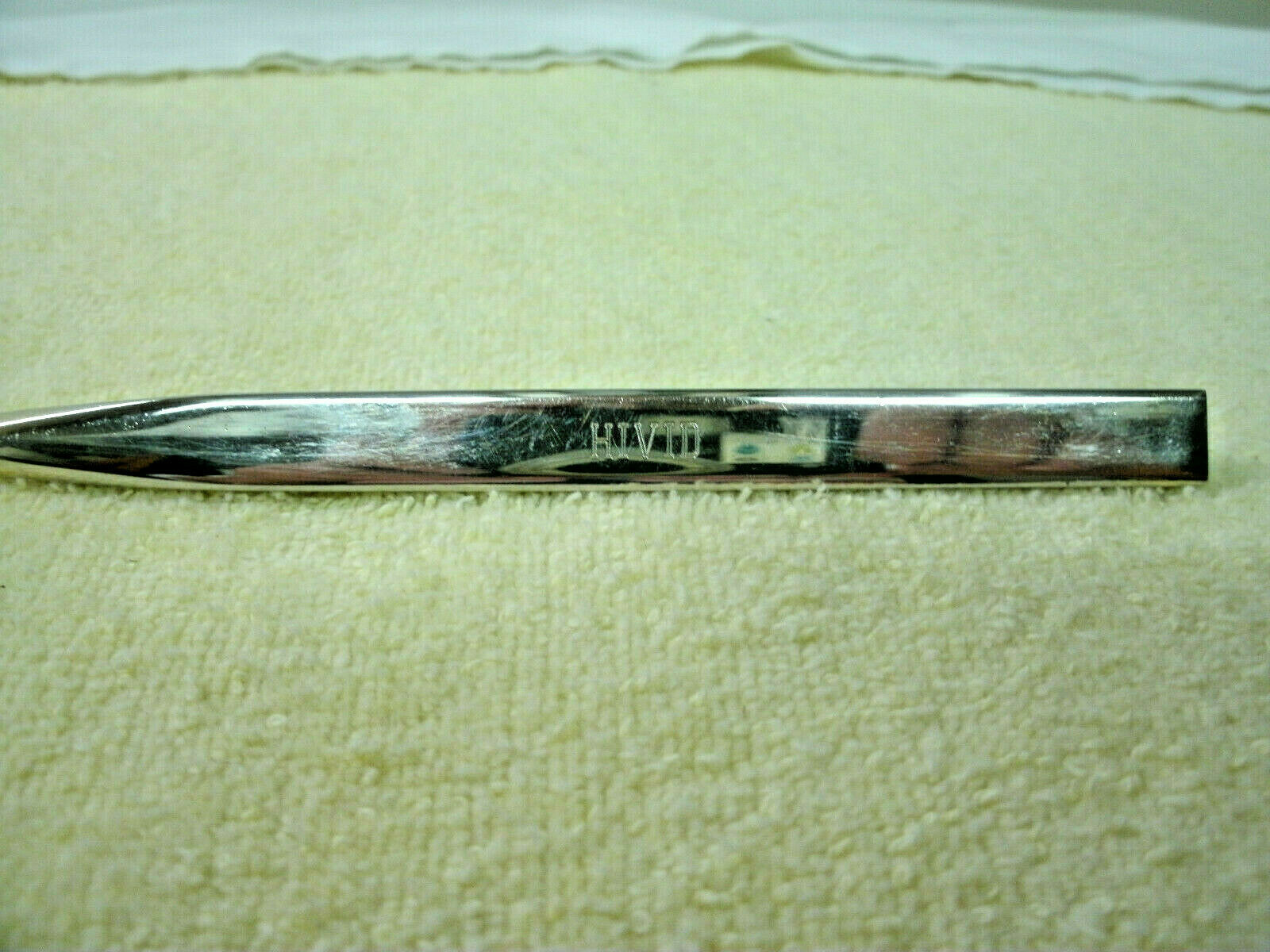 Vintage Pharmaceutical Recognition Pen–HIVID / MAZICON–Roche 1992–Gold Metal