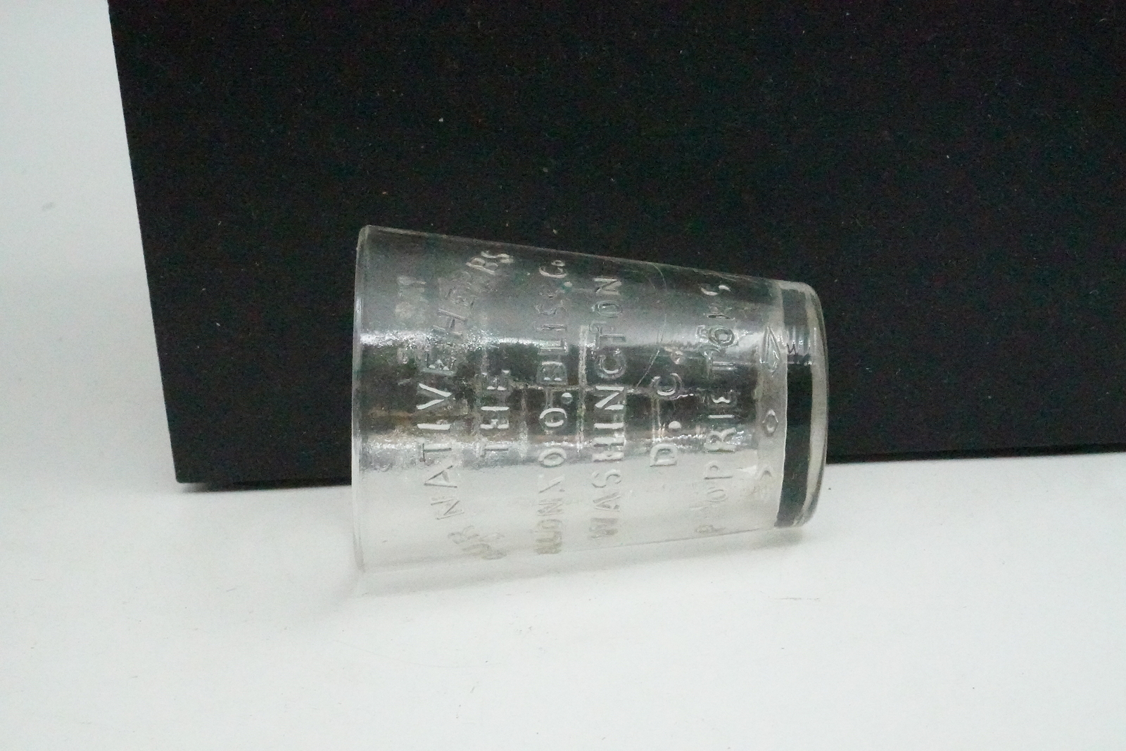 Apothecary Dose Measurement Glass Cup Our Native Herbs Alonzo O. Bliss Co