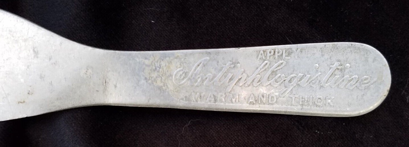 Old Advertising Premium Medicine Applicator Antiphlogistine Poultice Rub Remedy