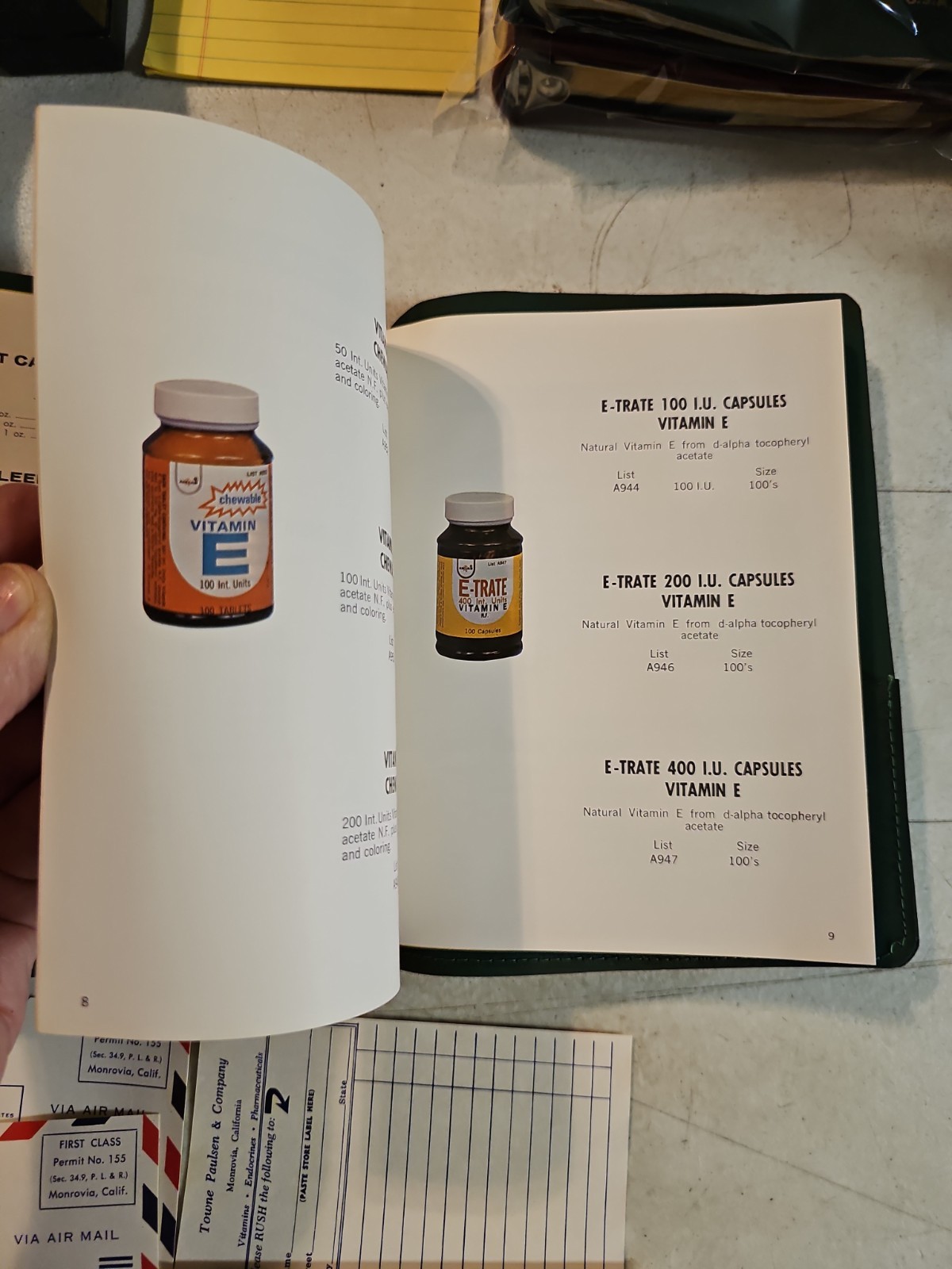 Vintage 1972 Towne Paulsen & Co Pharmaceutical Catalog And Price Lists