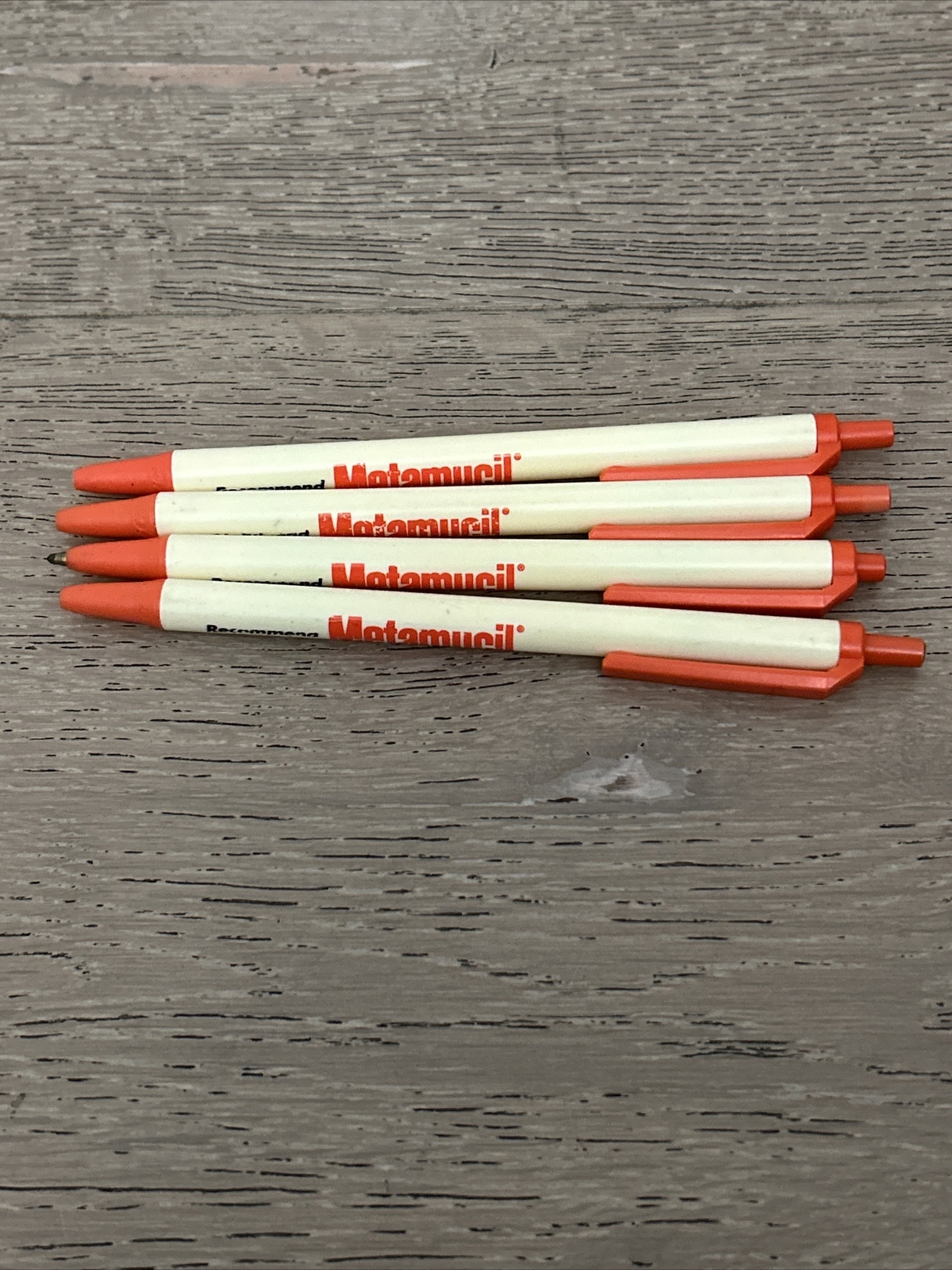 Vintage Lot Of 4 Metamucil Pens