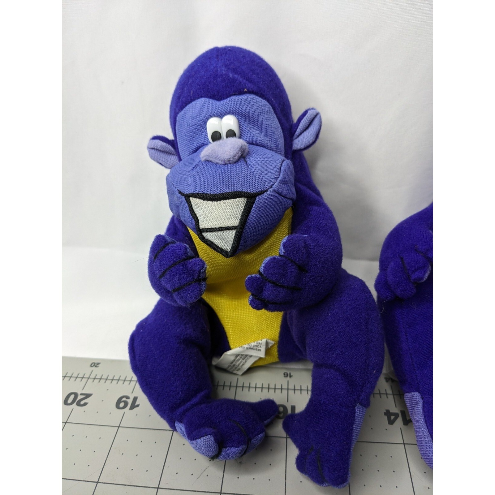 Purple Plush Gorilla Drug Rep Pharma Lot of 2 Stuffed Animal Toy