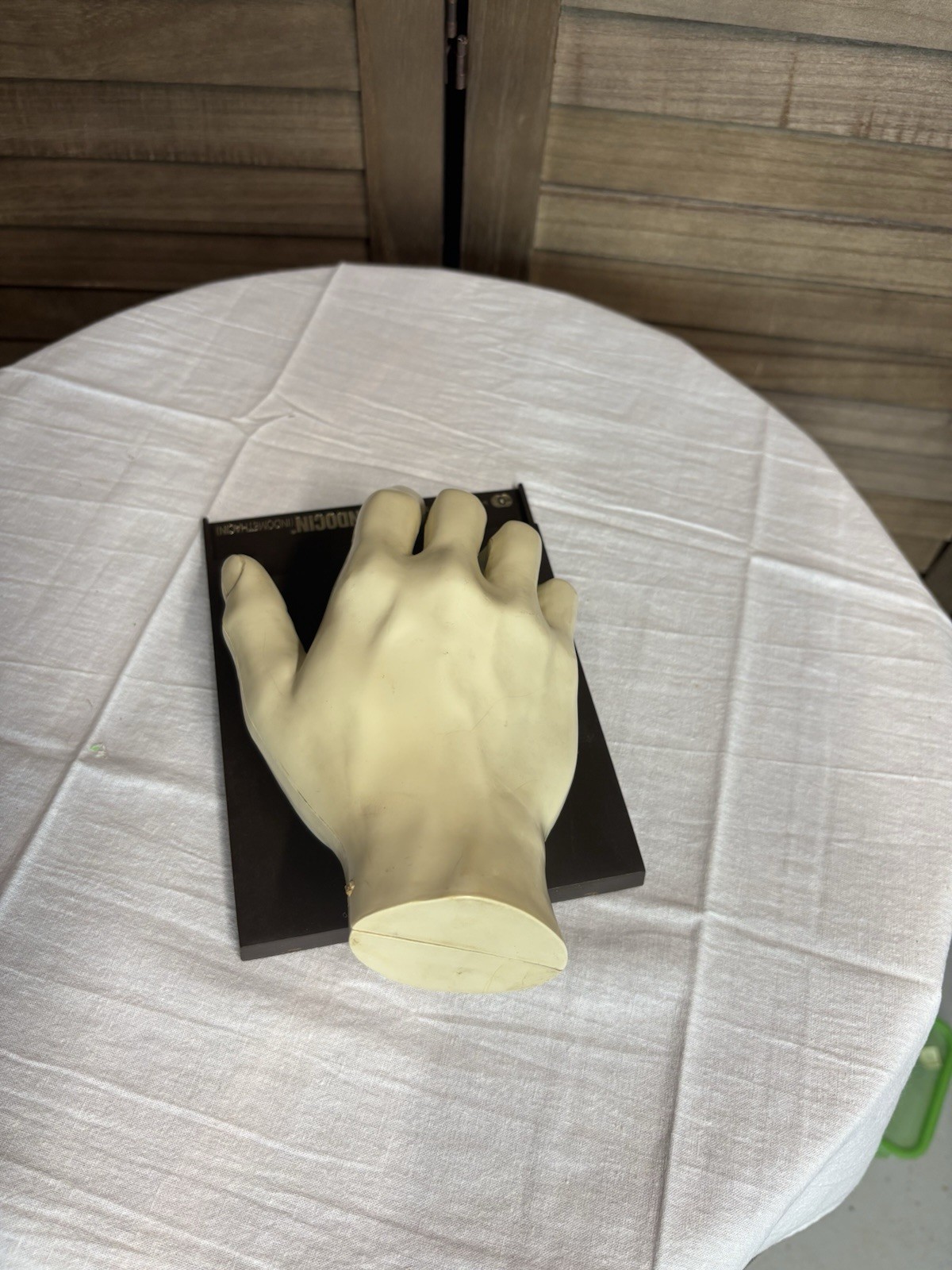 1967 MEDICAL HAND MODEL Anatomical Merck Sharp Dohme Indocin Advertising