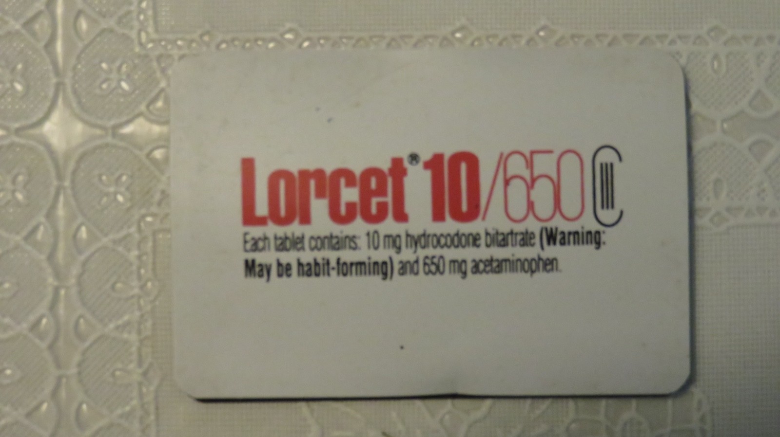 Lorcet 10/650 Address Book Pharmaceutical Drug Rep. Advertising VTG