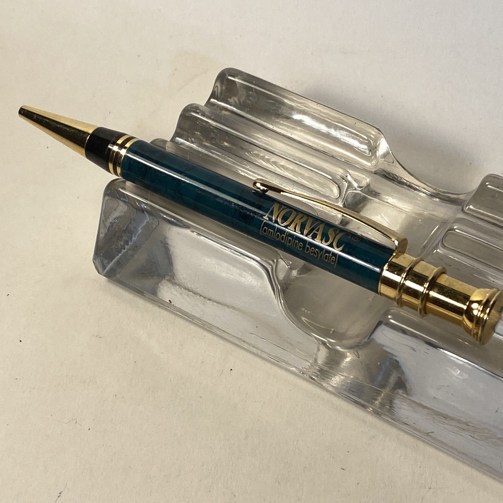 Norvasc Heavy Metal Drug Rep Pen Pharmaceutical Medical Promo Click Button