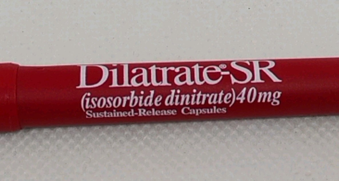 Dilatrate SR Pharmaceutical Drug Rep Pen Red Bic USA Prop Tested Works