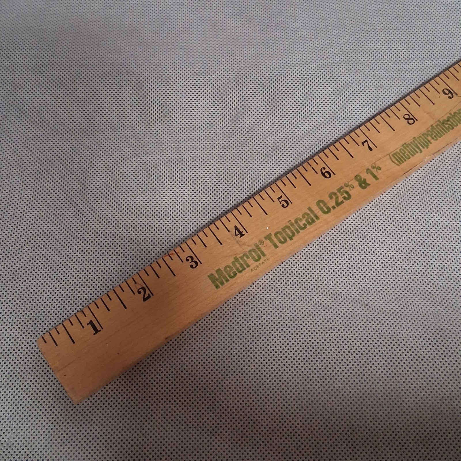 Vintage Pharmaceutical Medrol Advertising Wooden Yard Stick 1968 UpJohn