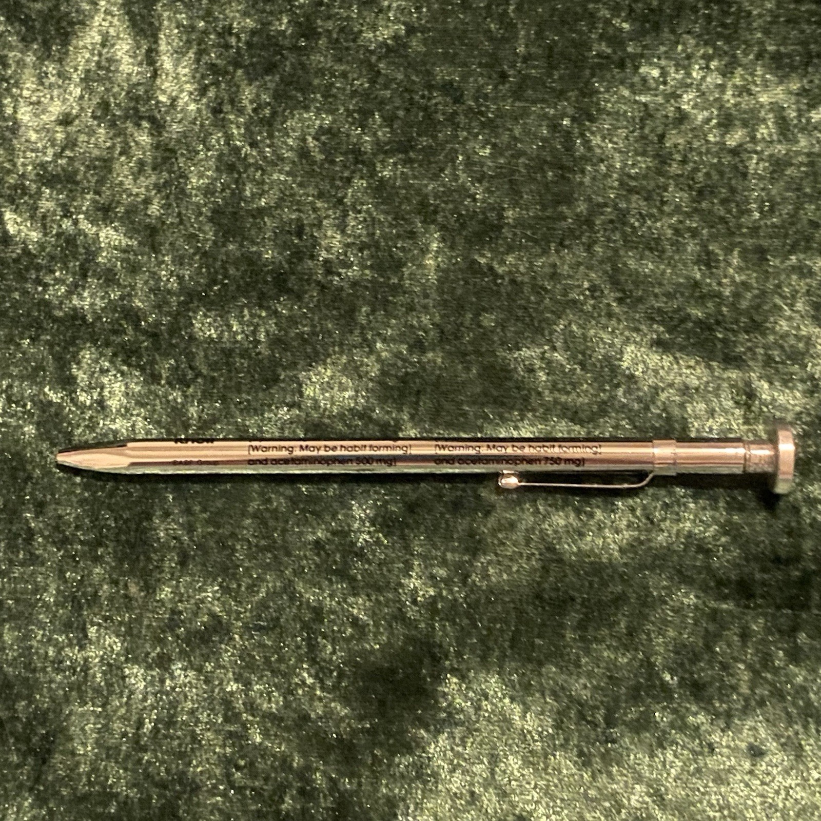 Promotional Ballpoint Pen for the Medication Vicodin ES (dry of Ink) Collectable