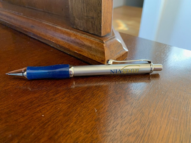 Drug Rep, all metal “Niaspan” Pen, new, never used. Black ink.