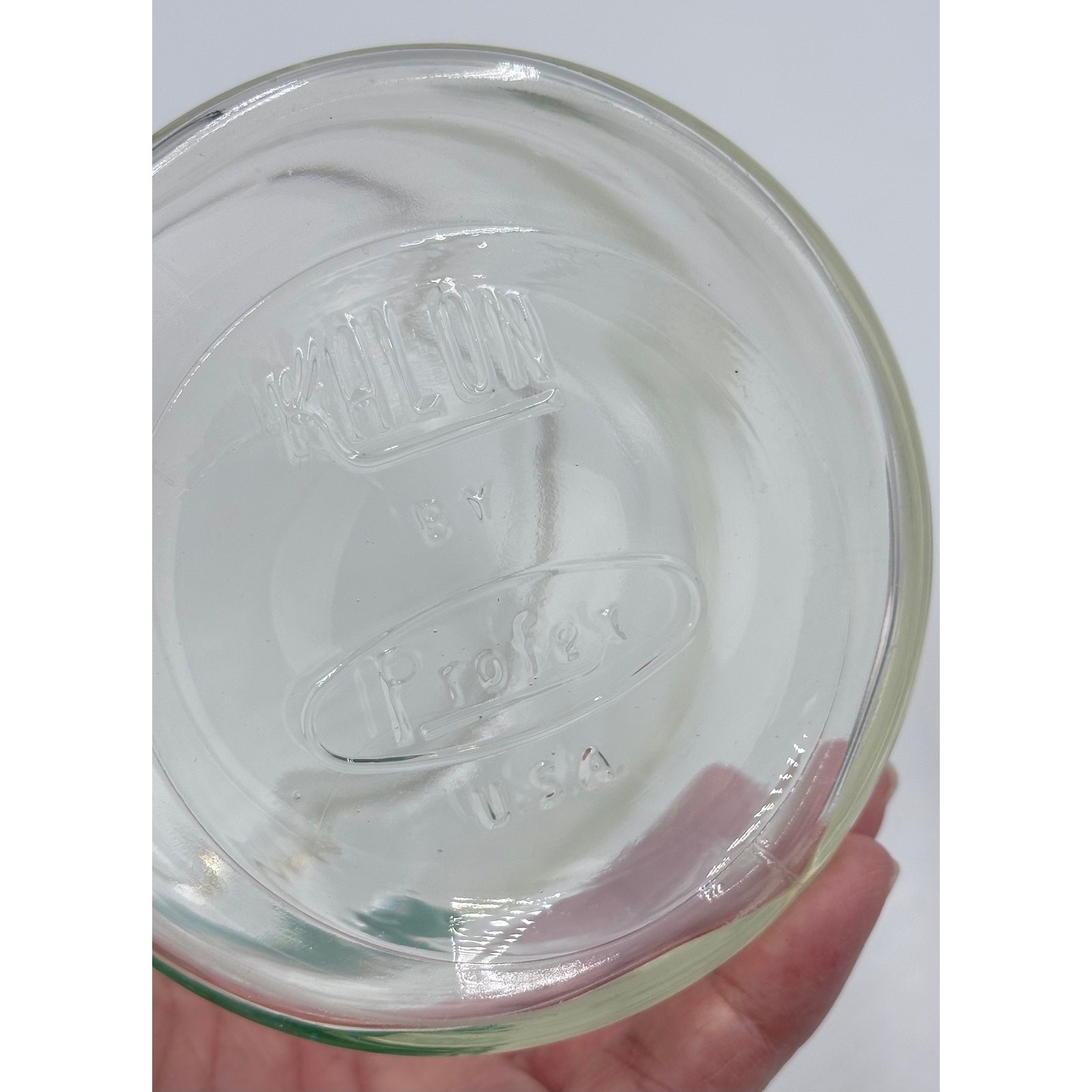 Kalon Profex Medical Apothecary Glass Tongue Depressors Storage Jar w/Lid