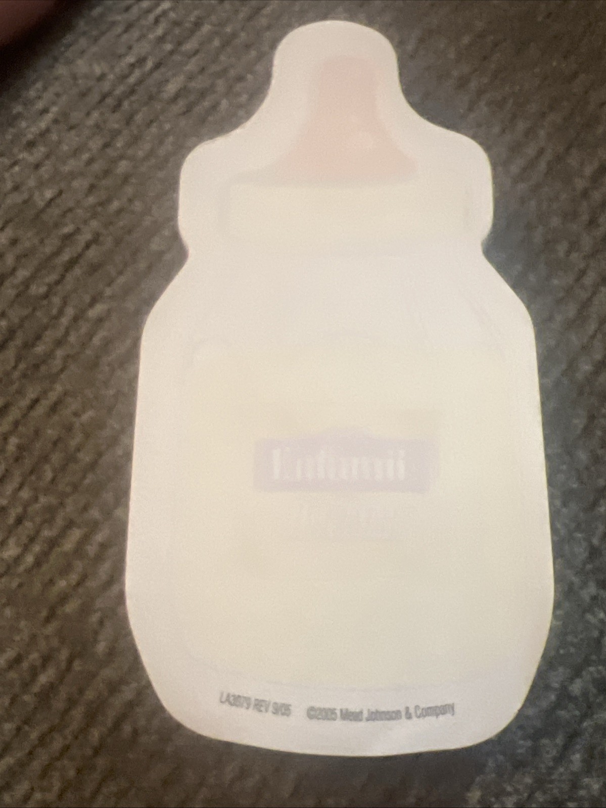 Vintage Enfamil Baby Bottle Shaped Memo Pads – 2005 Pharma Swag – Set of 2