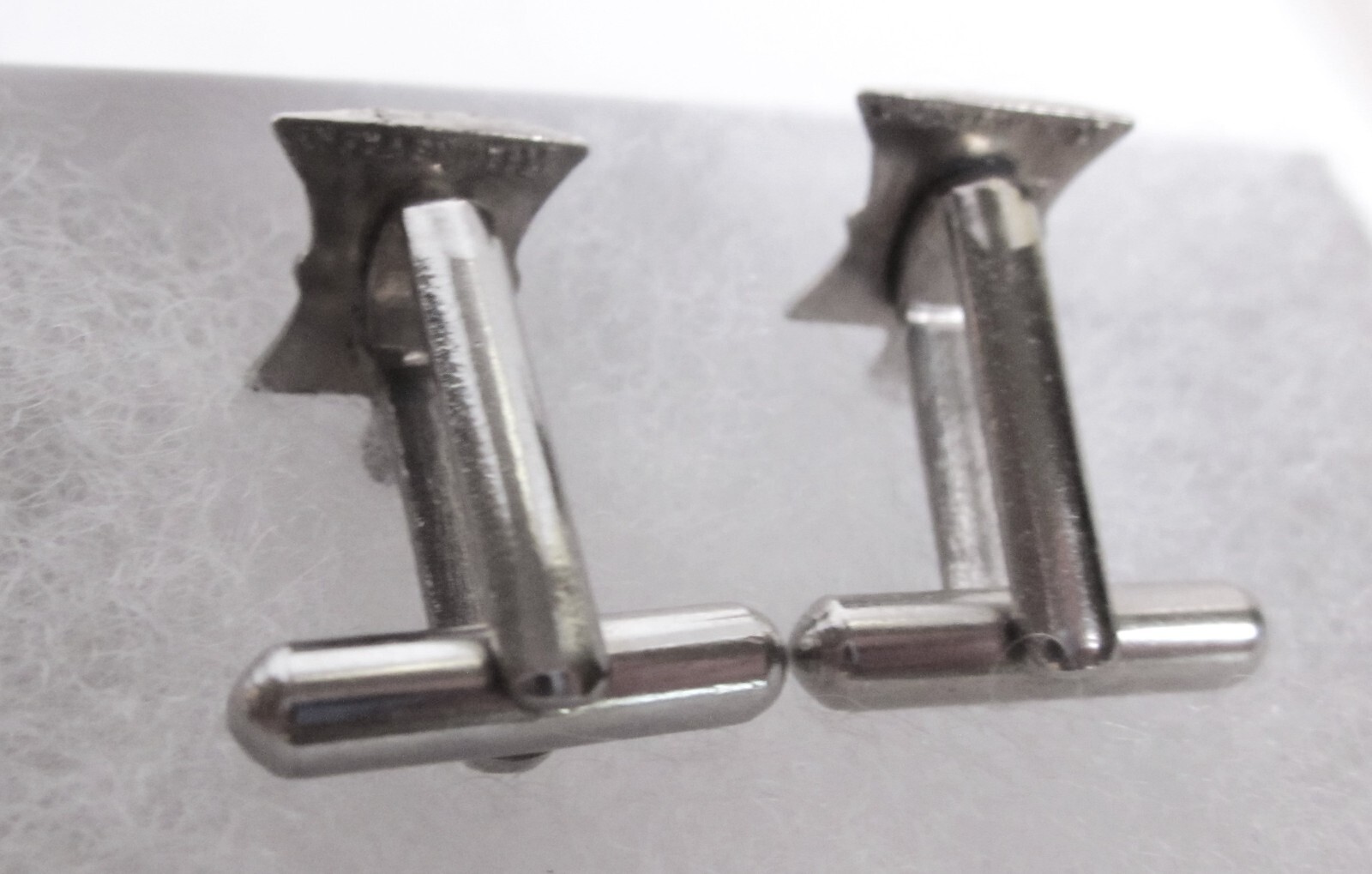 Vintage Sterling Silver Pharmacy Mortar & Pestle Cufflinks “Sterling Front”