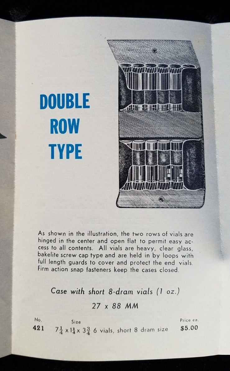 1960’s Ad Leaflet Boericke & Tafel Family Medicine Cases Homoeopathic Remedies