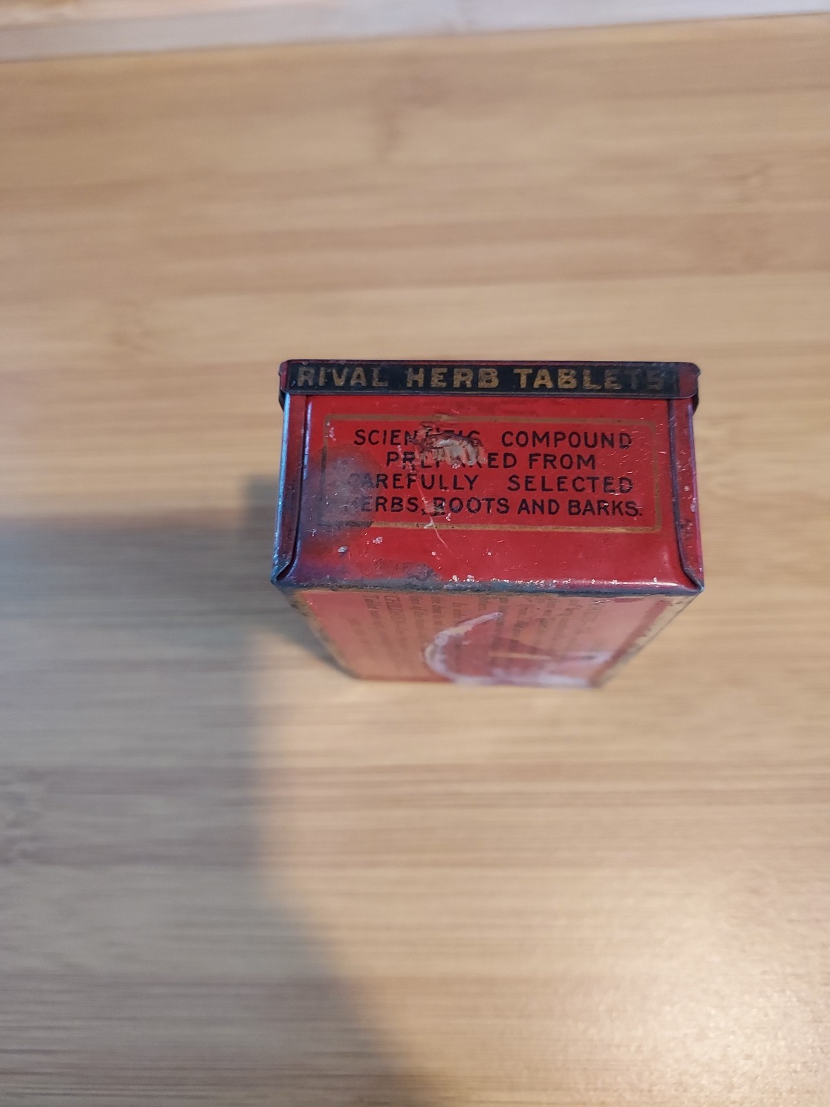 Vintage Herbal Medicine Tin Rival Herb Tablets Montreal Detroit Herbal Remedy