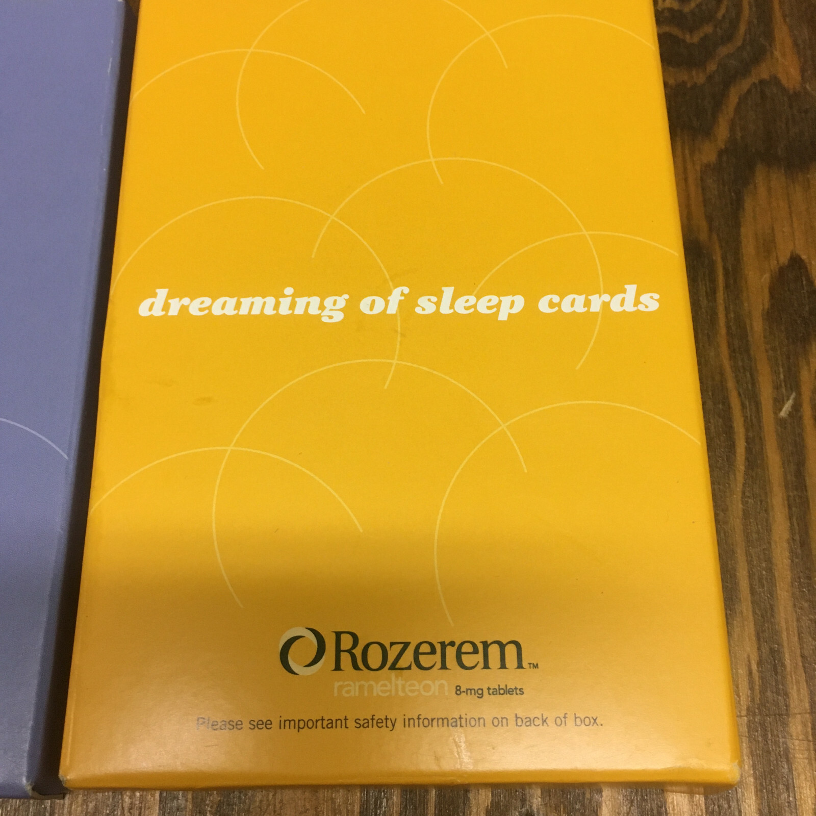 Pharmaceutical promo item Rozerem dream of sleep cards dream cards