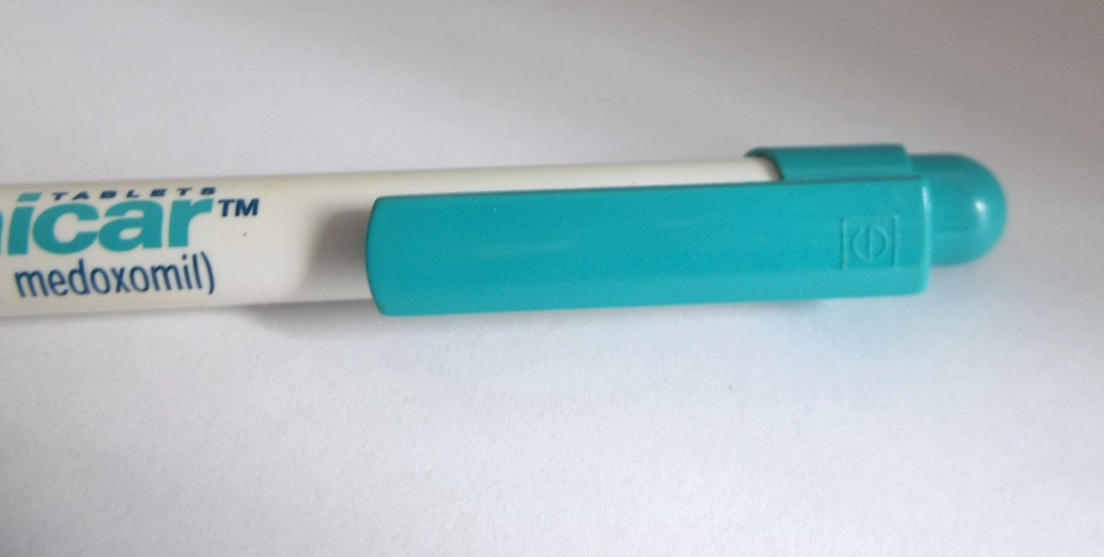 Benicar Olmesartan Medoxomil Promo Pen – Teal/White – Ridged Grip