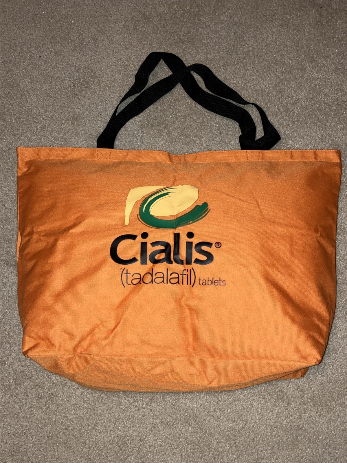 Large Ciali S Drug Rep Pharmaceutical Tote Travel Orange Zipper Close 25″x17″t