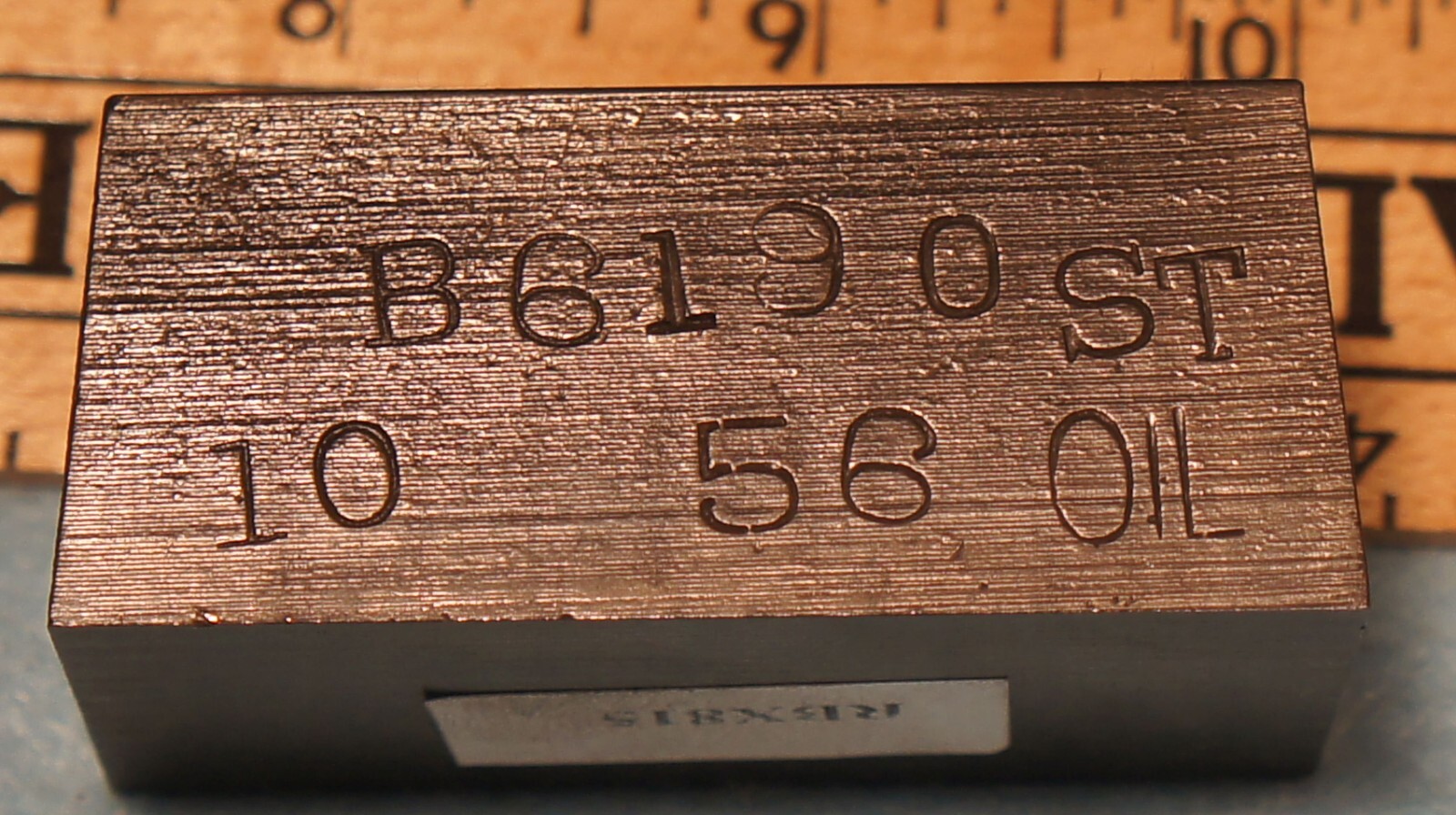 1956 PFIZER Pin STEEL STAMPING DIE Robbins RBX815