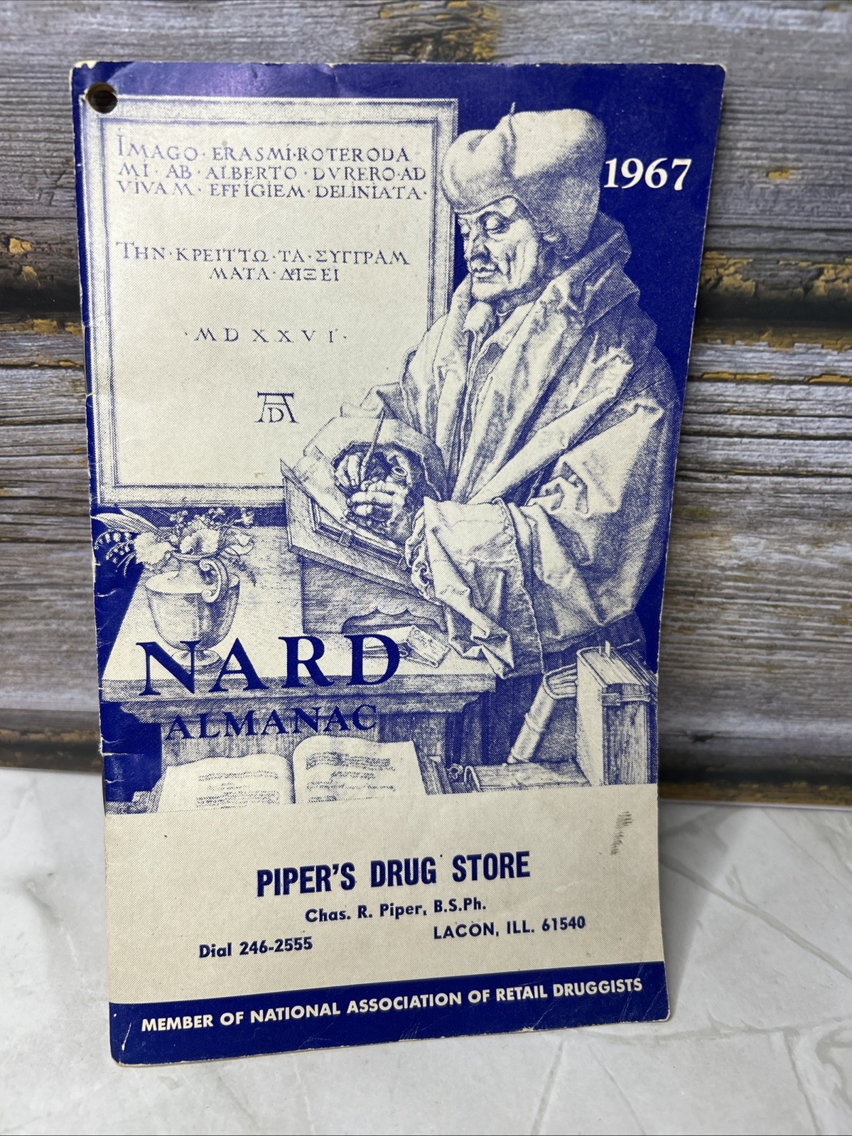 Vintage 1967 Nard Almanac Piper’s Drug Store Pharmaceutical Catalog Book
