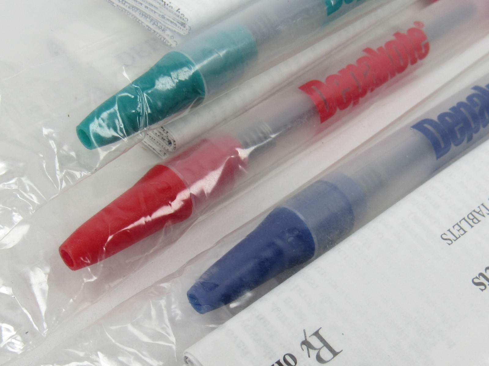 Depakote Lot 3 Sealed BIC PENS w/Info Drug Rep Pharmaceutical Promo Advertising