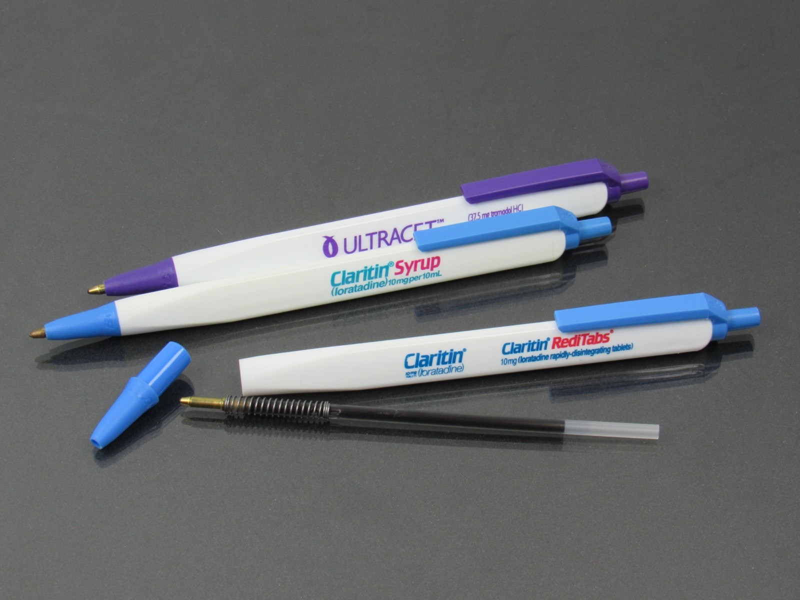 Claritin Levaquin Ditropan PENS Drug Rep Pharmaceutical Triangular Lot of 3
