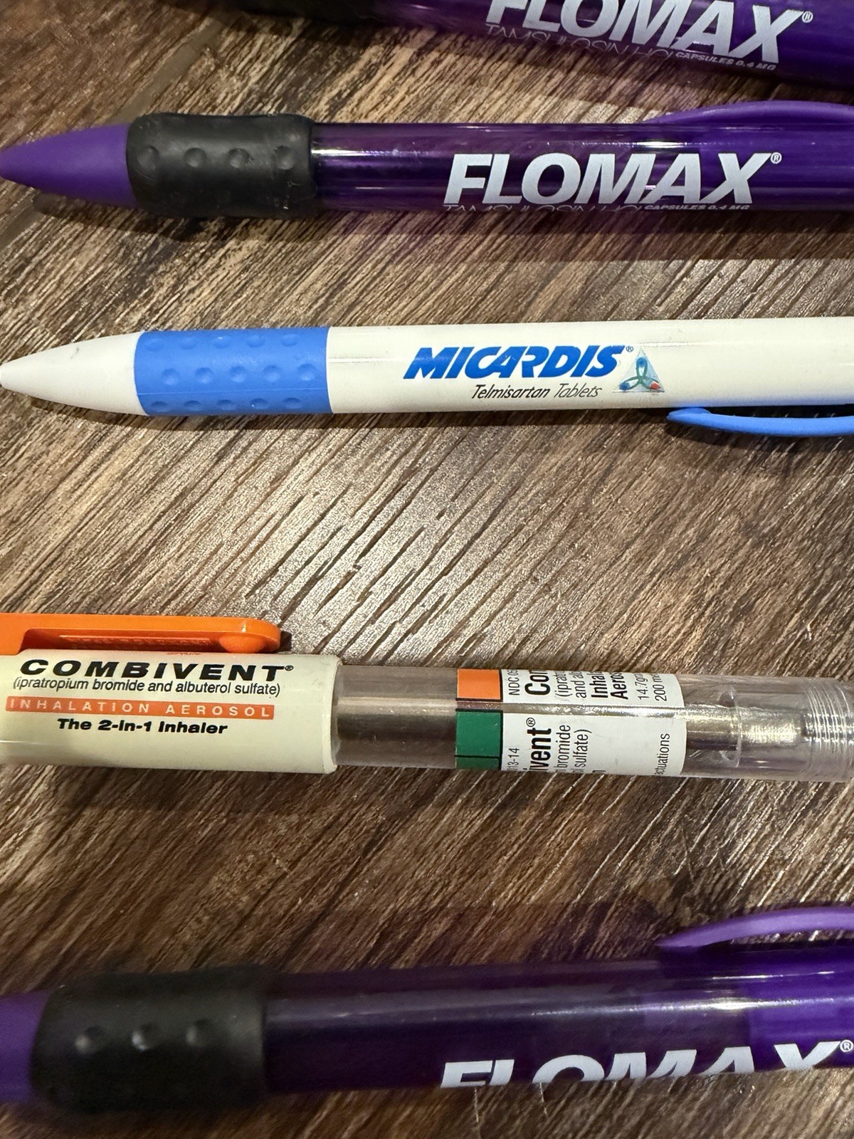 pharmaceutical drug rep pens Bulk Lot Flovent Mobic Combivent