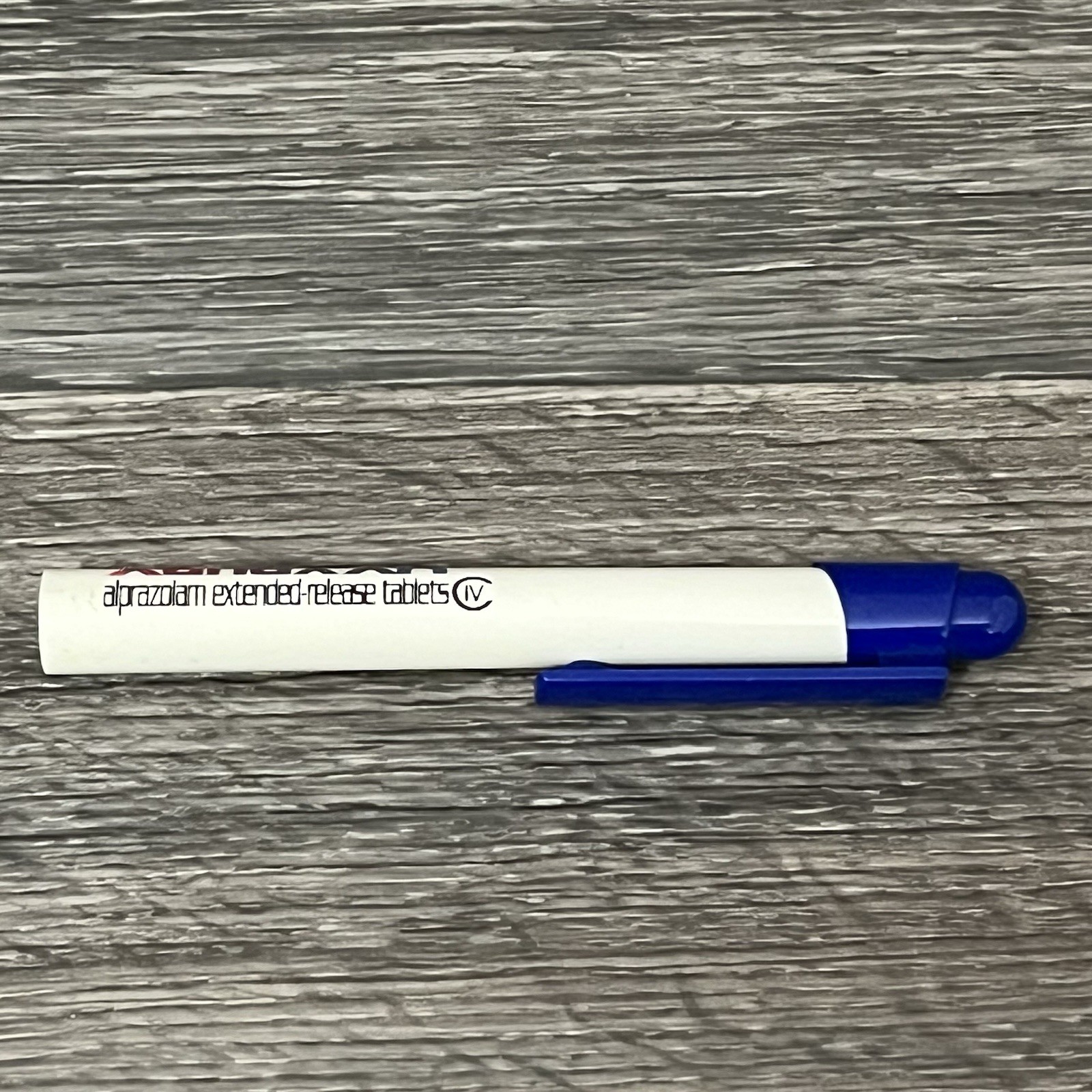 Xanax XR Pharmaceutical Drug Rep Pen Part. Back Half Of Pen Only. Plastic