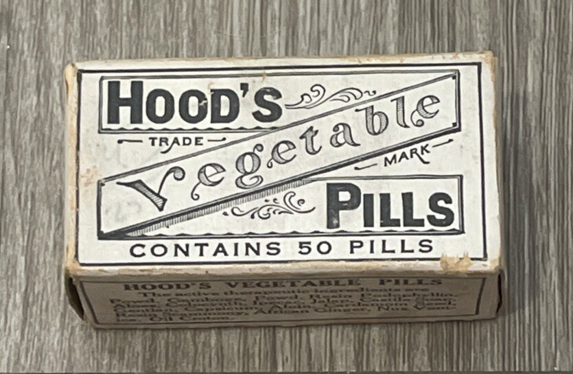 Vintage Hoods Vegetable Pills Cardboard Box – Pharmaceutical Collectible