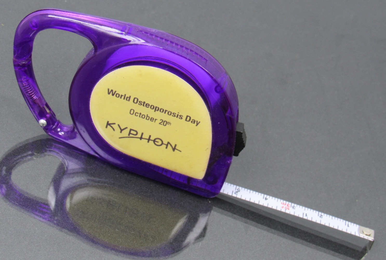 Translucent Purple Kyphon 10ft Tape Measure Drug Rep Pharmaceutical Promo