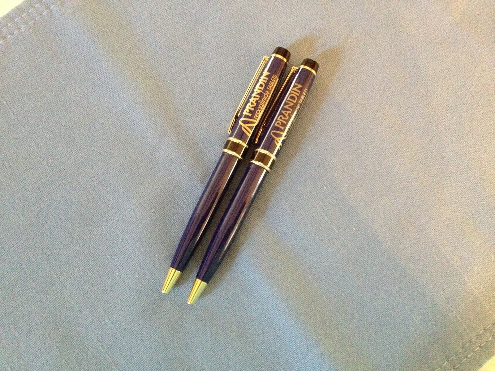 2 metal Prandin drug rep pens