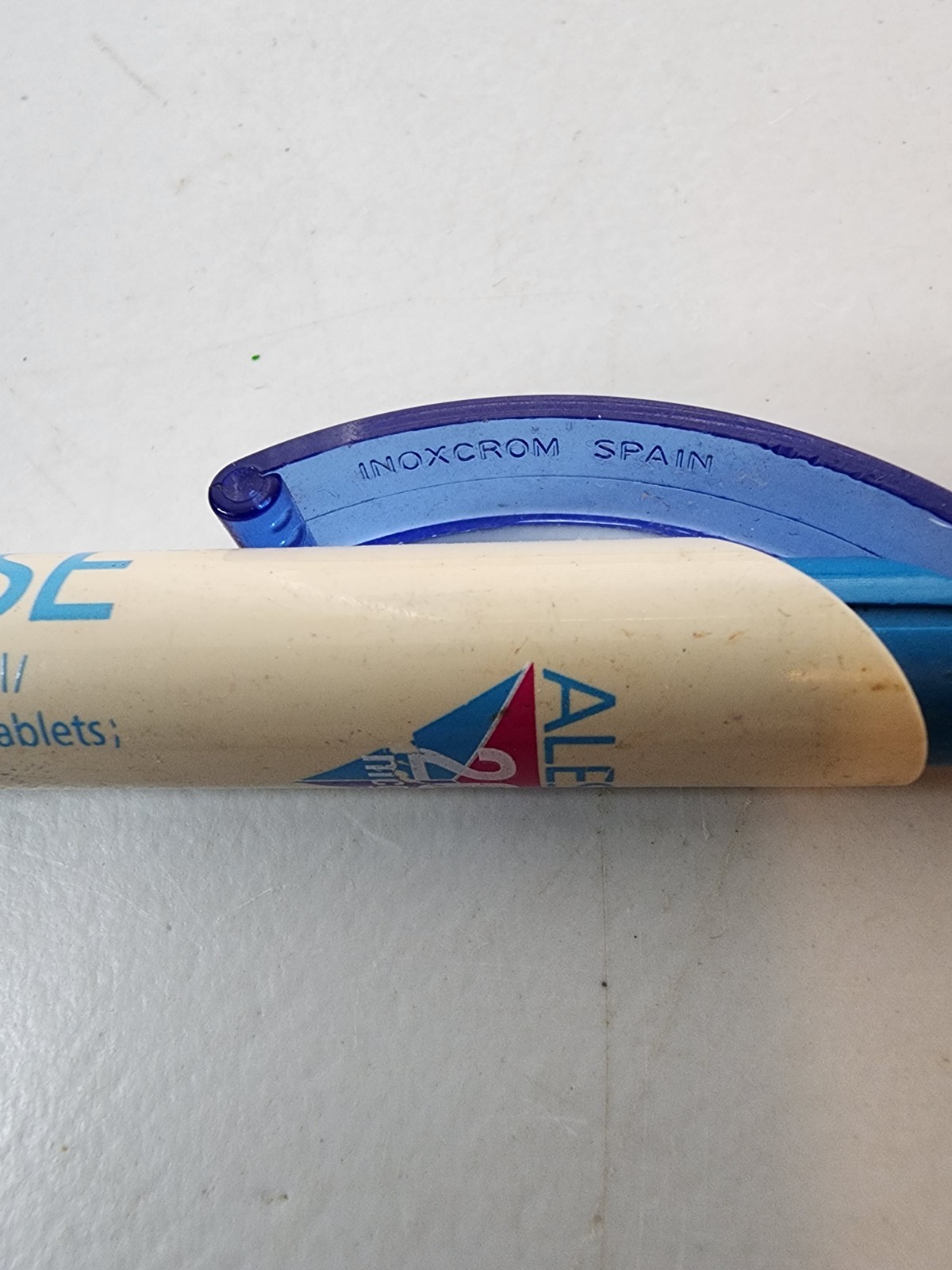 Alesse pharmaceutical drug rep pen Clicker Top With Black Ink gripper & clip