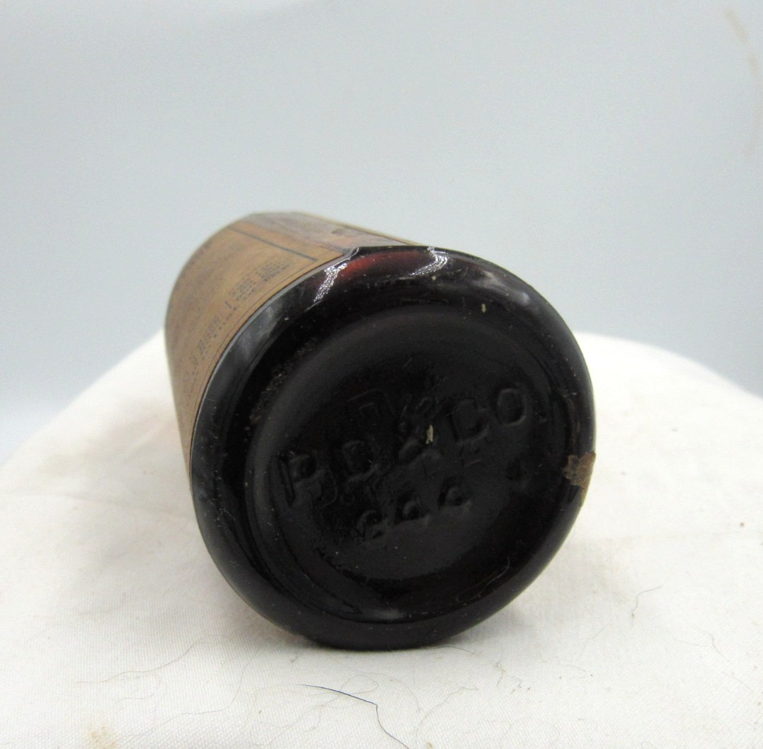 BW – 1900’s Parke, Davis & CO Wild Cherry Detroit Mich 4 3/4 ” Medicine bottle