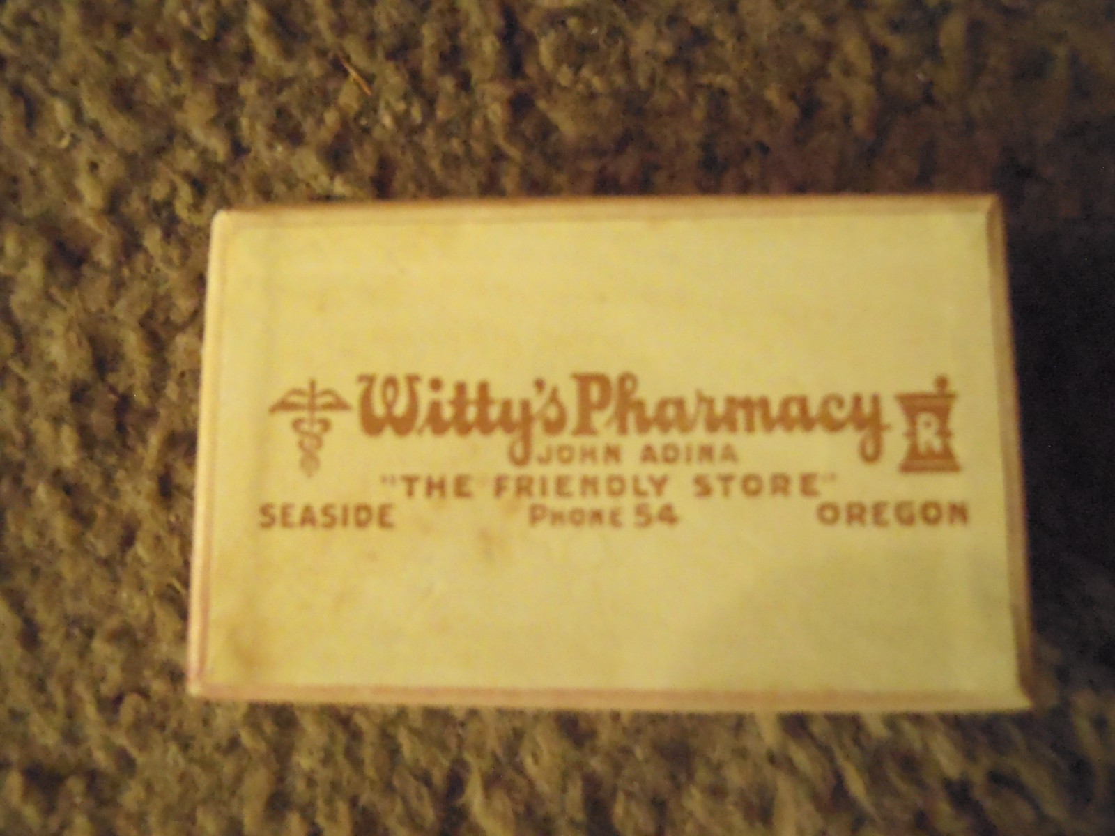 3 Vintage OREGON Cardboard Prescription Pill Medicine BoxS-RX