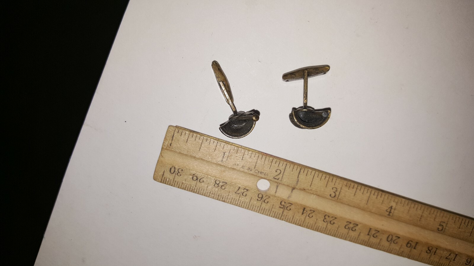 Vintage Mortar & Pestle Pharmacy Apothecary Cufflinks PATENT: 2920363