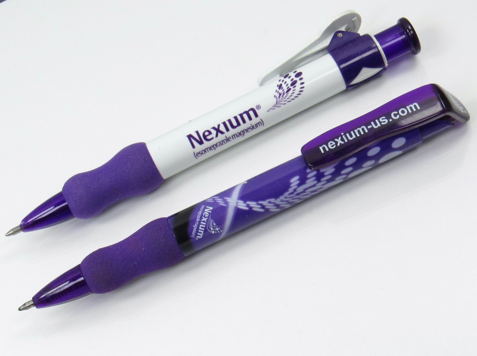 Nexium Wide Body PENS Drug Rep Pharmaceutical Promo Medical Advertising Lot of 2