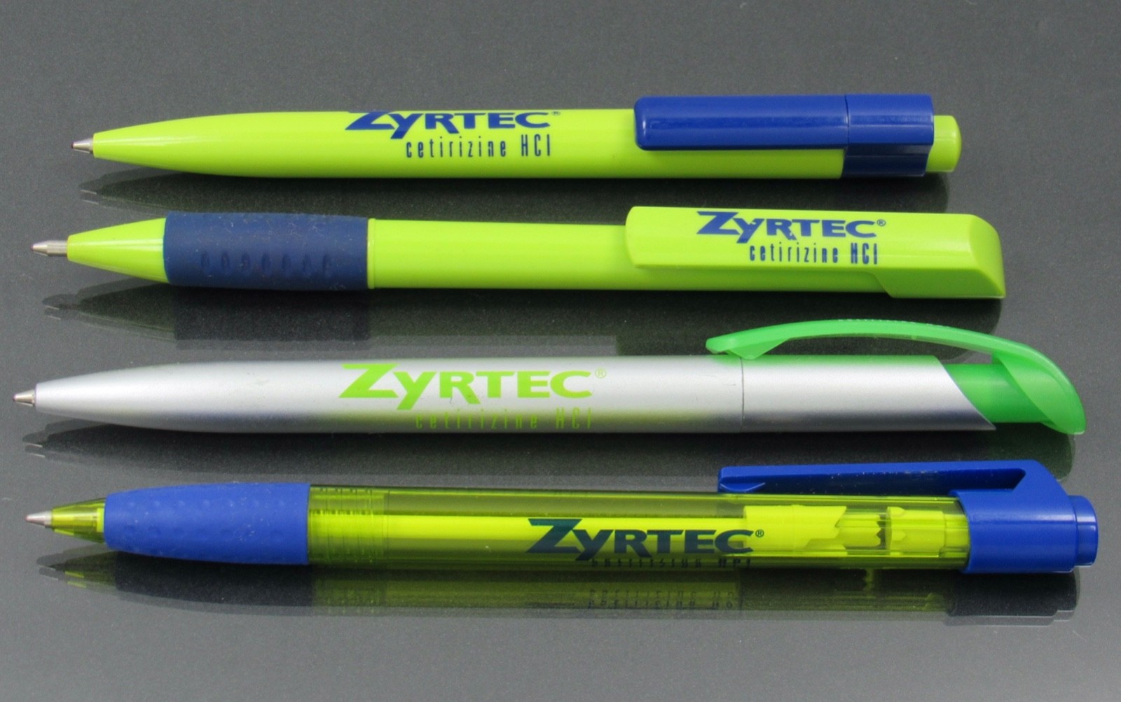 Zyrtec PENS Drug Rep Pharmaceutical Promo Medical Advertising Lot of 4