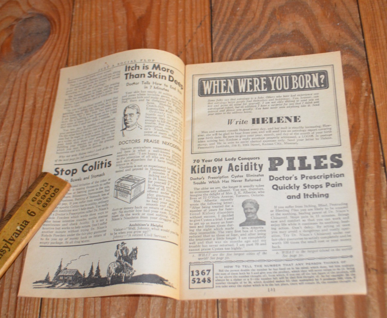 Vintage Advertising Booklet 1937 Knox Drugs Pharmaceutical Quack Medicine