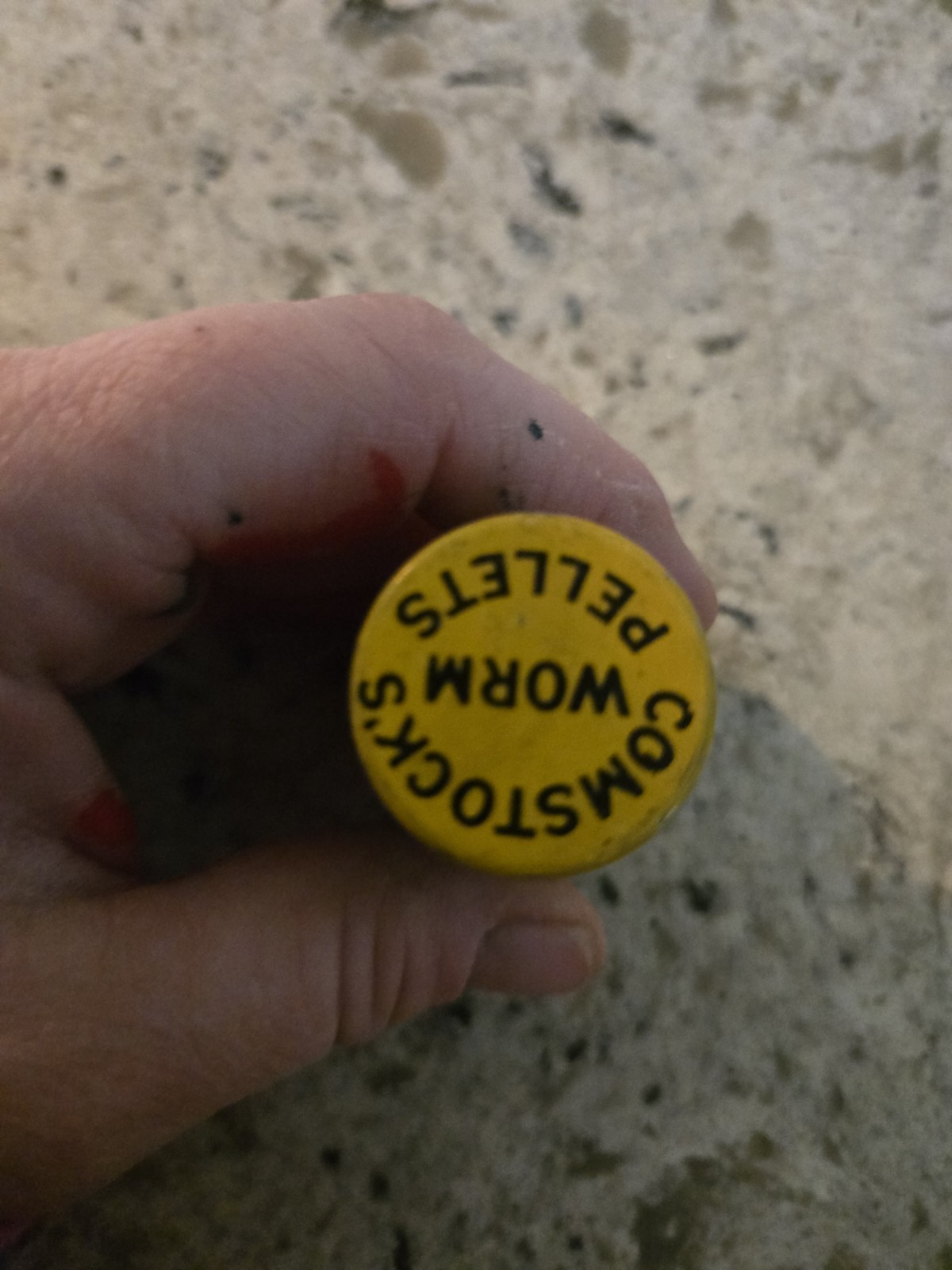RARE VINTAGE Comstock’s Worm Pellets Quackery FULL Contents